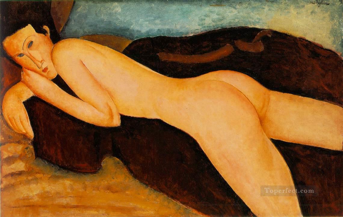 Nu Couche de dos Desnudo reclinado desde atrás desnudo moderno Amedeo Clemente Modigliani Pintura al óleo